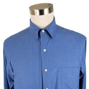 Brooks Sport Men's Medium Button Up Shirt Blue